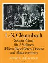 CLERAMBAULT ”Sonata Prima” for 2 violins and bc.