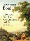 BONI 6 Sonatas for flute and bc. - Score & Parts