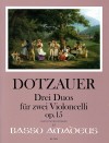 DOTZAUER  3 duos op. 15 for 2 violoncellos
