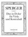 SPERGER Duetto D-dur für Viola und Kontrabaß