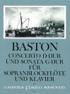 BASTON Concerto VI D-dur und Sonata G-dur