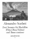 SCARLATTI 2 Sonaten für Altblockfklöte und Bc.