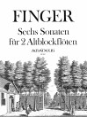 FINGER 6 Sonatas op. 2 for 2 treble recoreders