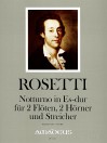 ROSETTI Notturno in E-flat major (RWV B27) - score