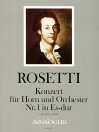 ROSETTI Concerto e-flat major (RWV C49) - Score
