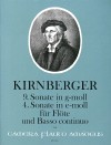 KIRNBERGER 9th sonata g minor, 4th sonata e minor