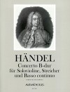 HÄNDEL Concerto B flat major - Score and parts