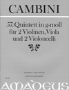 CAMBINI 57. Quintett g-moll [Erstdruck] Part.u.St