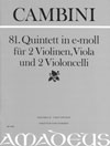 CAMBINI 81. Quintet e minor - First Edition