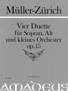 MÜLLER-ZÜRICH P. Four duets op. 15 - Score