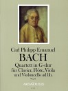 BACH C.PH.E Quartett G-dur (Wq 95) - Part.u.St.