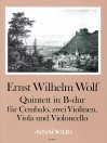 WOLF E.W. Quintet B flat major - Score & Parts