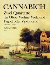 CANNABICH Two Quartets - Score & Parts