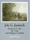 JANITSCH Sonate in C-dur [Erstdruck] - Part.u.St.