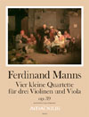 MANNS 4 kleine Quartette op. 39 - Part.u.St.