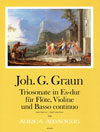 GRAUN J.G. Sonata a tre E-flat major [First Ed.]