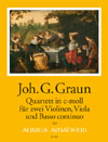GRAUN J.G. Quadro c minor for 2 violins, viola, bc