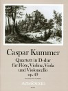 KUMMER C. Quartet op.49, D major - Score & Parts