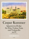 KUMMER C. Quartet op. 89 D major - Score & Parts