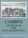 CAMBINI 6 duos op. 11 for two flutes