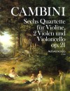 CAMBINI 6 Quartets op. 21 - Score & Parts