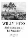HESS W. Sinfonietta g minor op. 121 - score